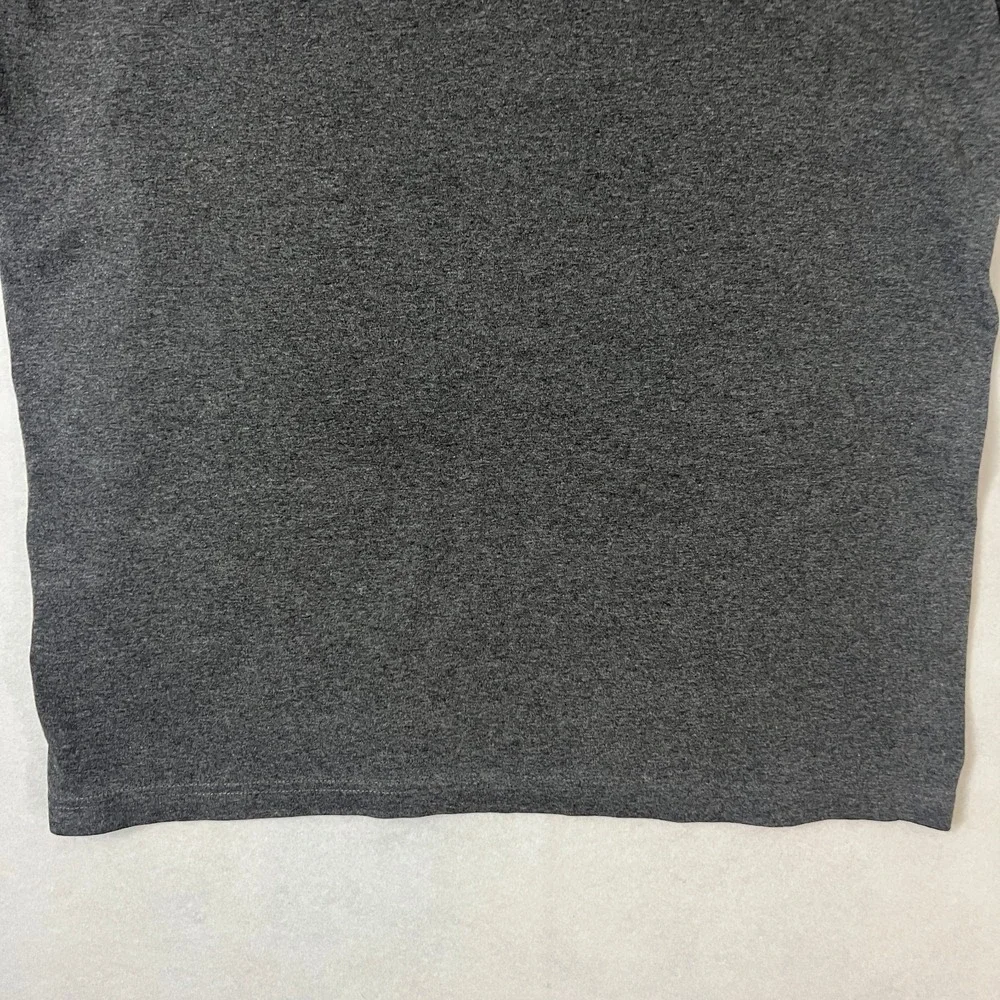 Vintage Adidas Mens Size Large T-shirt Gray Black Spell‎ Out Athletic Y2K 2000's